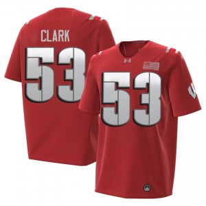 Red Cam Clark #53 Wisconsin Badgers 2026 Jersey | Men College Football Top-Tier Stitched 84831267