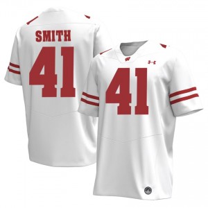 UW McCoy Smith #41 White Jersey | Durable Stitch College Football Men Apparel 21824953