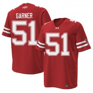 #51 Micheal Garner Wisconsin Red 1980 Throwback Jersey | Officially Licensed Embroidery Men College Football Gear 60818621