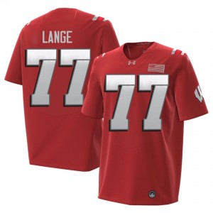 Red Peyton Lange #77 UW Badgers 2026 Jersey | Men College Football Top-Tier Stitched 77167732
