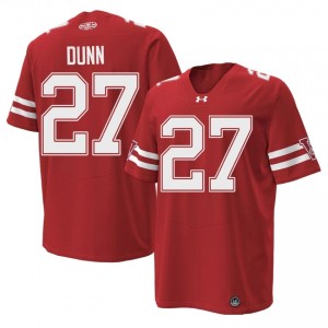 #27 Raphael Dunn Wisconsin Badgers Red 1980 Throwback Jersey | Officially Licensed Embroidery Men College Football Gear 70044538