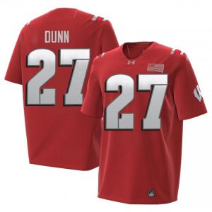 Red Raphael Dunn #27 UW Badgers 2026 Jersey | Men NCAA Football Pro-Grade Stitched 64184324