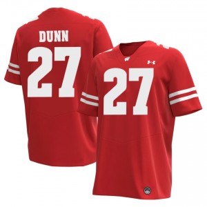 Raphael Dunn #27 Wisconsin Jersey | Alumni Red High School Football Men Stitched 23480569