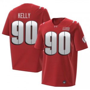 Red Will Kelly #90 UW Badgers 2026 Jersey | Men University Football Limited Stitched 71855350