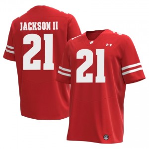 Bryan Jackson II #21 Wisconsin Badgers Jersey | Gameday Red NCAA Football Men Stitched 12463112