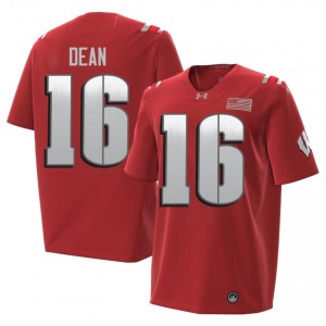 Red Grant Dean #16 UW 2026 Jersey | Men NCAA Football Pro-Grade Stitched 49267675