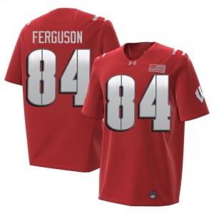 Red Jake Ferguson #84 Wisconsin Badgers 2026 Jersey | Men College Football Top-Tier Stitched 55044124