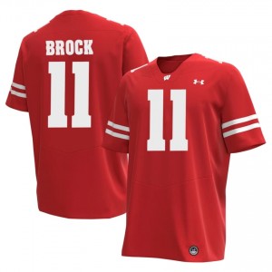 Kash Brock #11 Badgers Jersey | Gameday Red NCAA Football Men Stitched 97615107