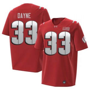 Red Ron Dayne #33 UW Badgers 2026 Jersey | Men NCAA Football Pro-Grade Stitched 41853616