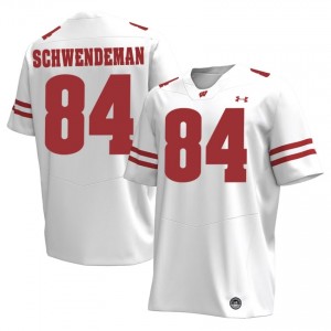 Wisconsin Badgers Ryan Schwendeman #84 White Jersey | Elite Stitch High School Football Men Apparel 55711343