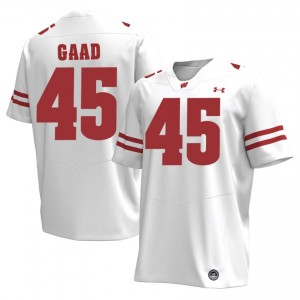 UW Badgers Yahya Gaad #45 White Jersey | Exclusive Stitch NCAA Football Men Apparel 20998828