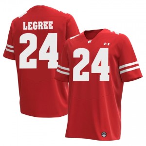 Zion Legree #24 Wisconsin Jersey | Alumni Red High School Football Men Stitched 41320992