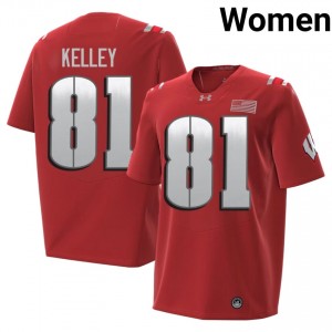 Red Mason Kelley #81 UW Badgers 2026 Jersey | Women College Football Top-Tier Stitch 70440037