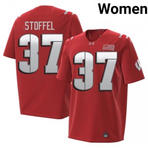 Red Treve Stoffel #37 Wisconsin Badgers 2026 Jersey | Women Player Football Essential Stitch 83464577
