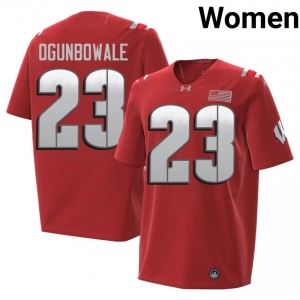 Red Dare Ogunbowale #23 UW Badgers 2026 Jersey | Women High School Football Classic Stitch 83060925