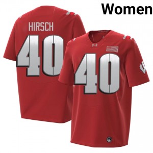 Red Elroy Hirsch #40 UW 2026 Jersey | Women High School Football Classic Stitch 44502911