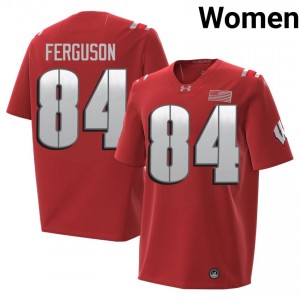 Red Jake Ferguson #84 UW 2026 Jersey | Women University Football Limited Stitch 35883600