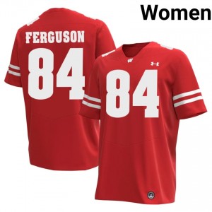 Jake Ferguson #84 UW Badgers Jersey | Gameday Red NCAA Football Women Swen 97366470