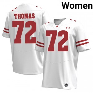 UW Joe Thomas #72 White Jersey | Fresh Embroidery University Football Women Apparel 79952763
