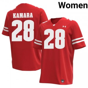 Jon Jon Kamara #28 UW Badgers Jersey | Alumni Red High School Football Women Swen 16633871