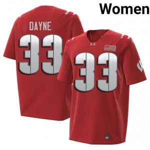 Red Ron Dayne #33 Wisconsin 2026 Jersey | Women College Football Top-Tier Stitch 90614320