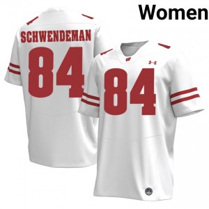 UW Ryan Schwendeman #84 White Jersey | Premium Embroidery Player Football Women Apparel 69149842