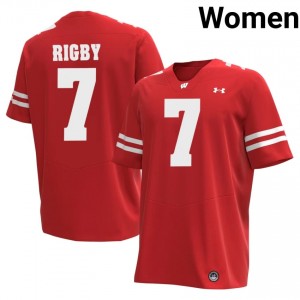 Shamar Rigby #7 Badgers Jersey | Elite Thread Red College Football Women Swen 30375706