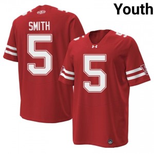 #5 Carter Smith Wisconsin Red 1980 Throwback Jersey | Iconic Swen Youth NCAA Football Gear 56784339