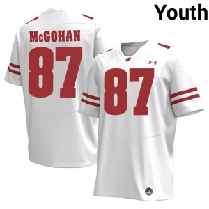 UW Jackson McGohan #87 White Jersey | Elite Stitched High School Football Youth Apparel 88376769