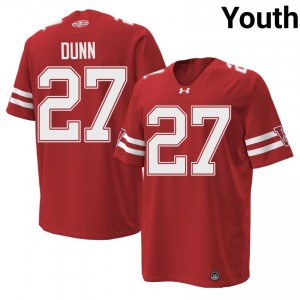 #27 Raphael Dunn UW Badgers Red 1980 Throwback Jersey | Authentic Swen Youth High School Football Gear 70095570