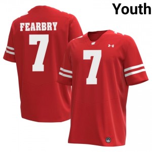 Tyreese Fearbry #7 Badgers Jersey | Alumni Red High School Football Youth Embroidery 69386243