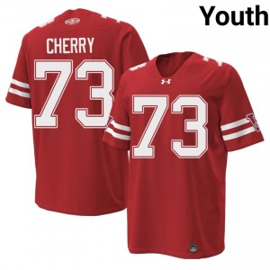 #73 Blake Cherry Badgers Red 1980 Throwback Jersey | Authentic Swen Youth High School Football Gear 59631443
