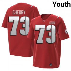 Red Blake Cherry #73 Wisconsin Badgers 2026 Jersey | Youth University Football Limited Embroidery 88772316
