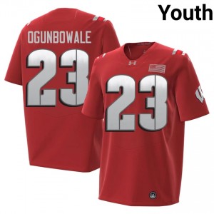 Red Dare Ogunbowale #23 Wisconsin Badgers 2026 Jersey | Youth Player Football Essential Embroidery 85638904