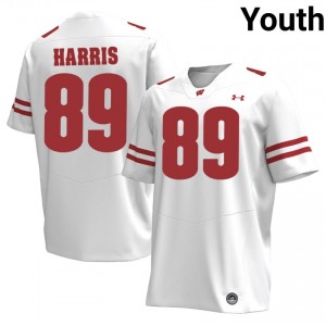 UW Jacob Harris #89 White Jersey | Durable Stitched College Football Youth Apparel 36581259
