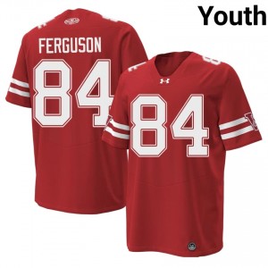 #84 Jake Ferguson Wisconsin Badgers Red 1980 Throwback Jersey | Pro Cut Swen Youth Player Football Gear 84519208