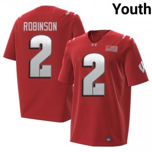 Red Javan Robinson #2 Badgers 2026 Jersey | Youth High School Football Classic Embroidery 98038975