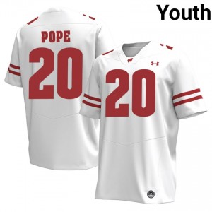 UW Juju Pope #20 White Jersey | Elite Stitched High School Football Youth Apparel 55943884