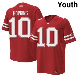 #10 Ryan Hopkins UW Red 1980 Throwback Jersey | Licensed Swen Youth University Football Gear 67245035