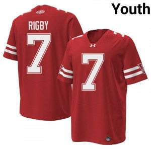 #7 Shamar Rigby Wisconsin Red 1980 Throwback Jersey | Iconic Swen Youth NCAA Football Gear 77783807