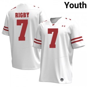 UW Shamar Rigby #7 White Jersey | Durable Stitched College Football Youth Apparel 56346535